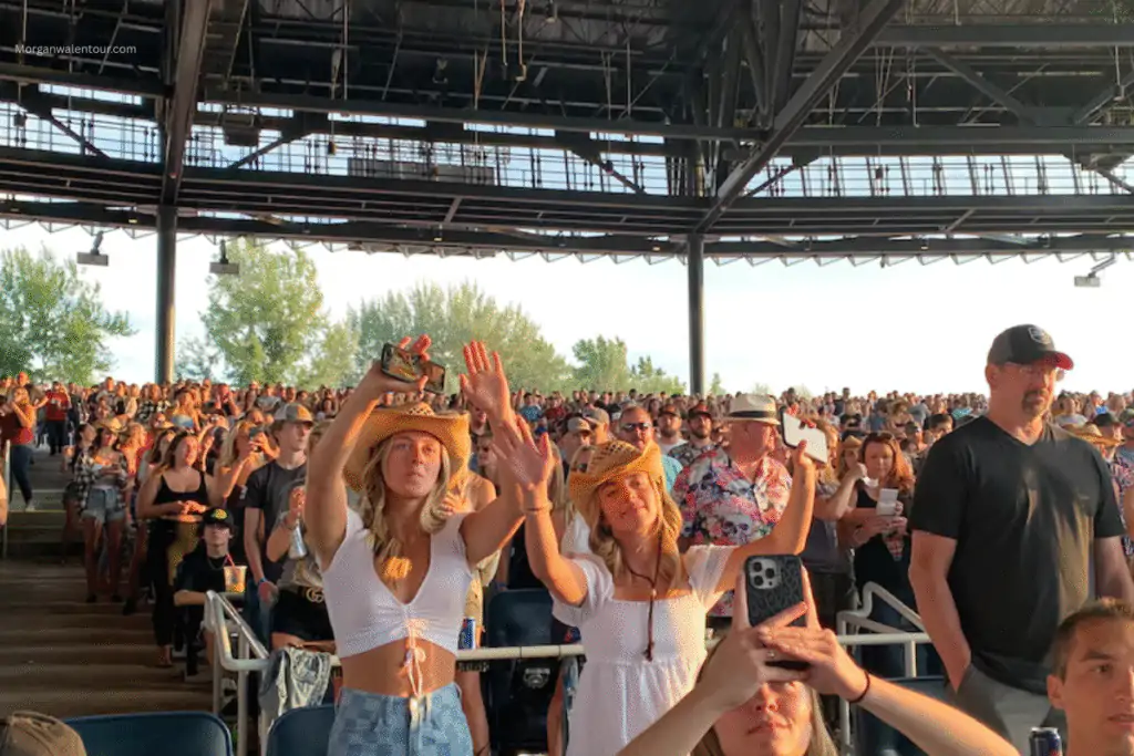 Clemson Audience cheering for Country Music