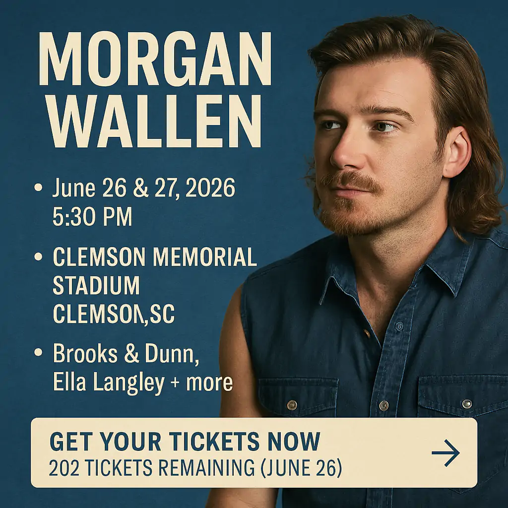 Morgan Wallen Brings His 2026 Tour to Clemson Memorial Stadium 4 Morgan Clemson Tour infographics