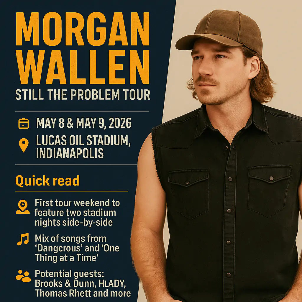Morgan Wallen Indianapolis Infographics