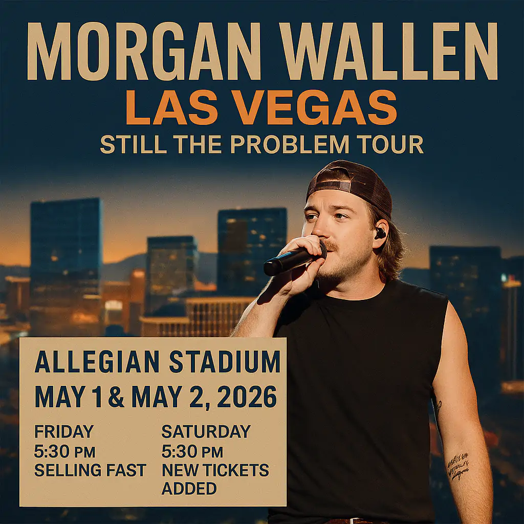 Morgan Wallen Tour Las Vegas Infographic