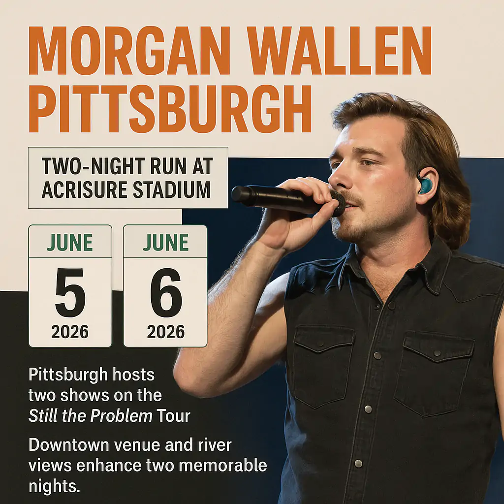 Morgan Wallen Tour Pittsburgh Infographics