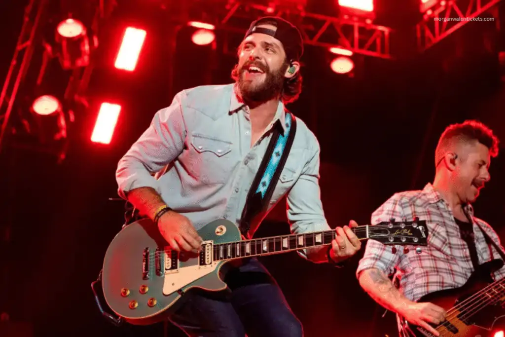 Thomas Rhett with guitar on stage