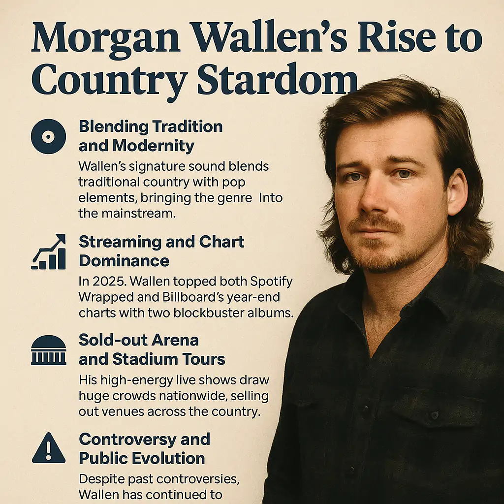 Morgan Wallen Country Music Star infographics