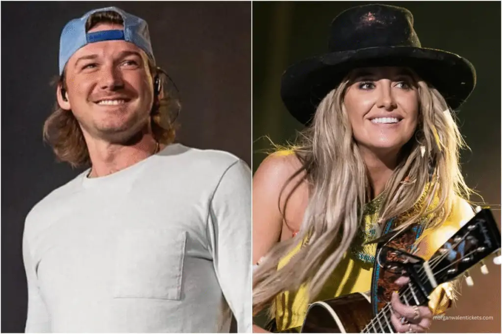 Morgan Wallen and Lainey Wilson Lincoln Shown